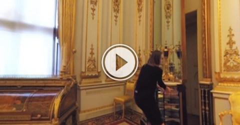 Google offers 360 tours of Buckingham Palace so you can be guided around the Queen's official residence from the comfort of your own home