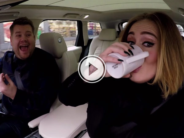 James Corden and Adele driving around London singing is awesome.