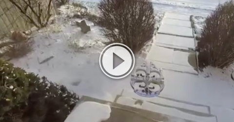 This is how Canadians use their drones; snow removal (Video)