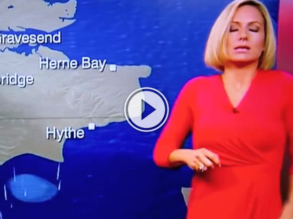 Rachel Mackley faints on Live TV