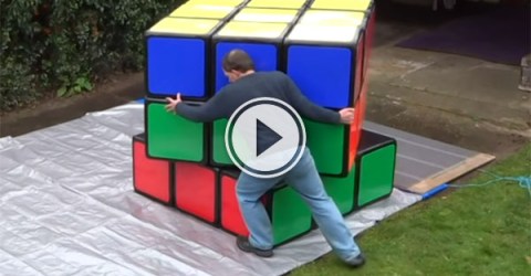 World's Largest Rubik's Cube (Video)