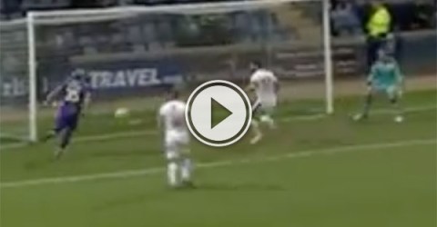 This soccer miss is almost impressive (Video)