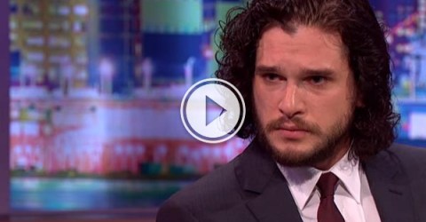 Actor Kit Harington is probed for Game of Thrones spoilers by Jonathan Ross and his 'Stone of Truth'.