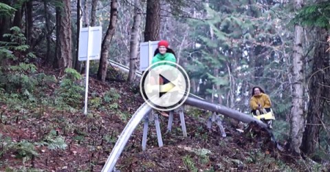 Wanna ride a coaster out of a mountain? (Video)