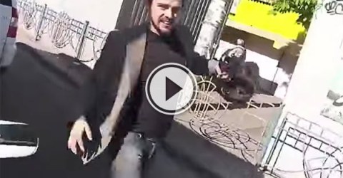 Ukrainian biker turns vigilante to stop thief (Video)