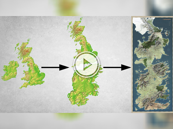 seven kingdoms map of Game of thrones series