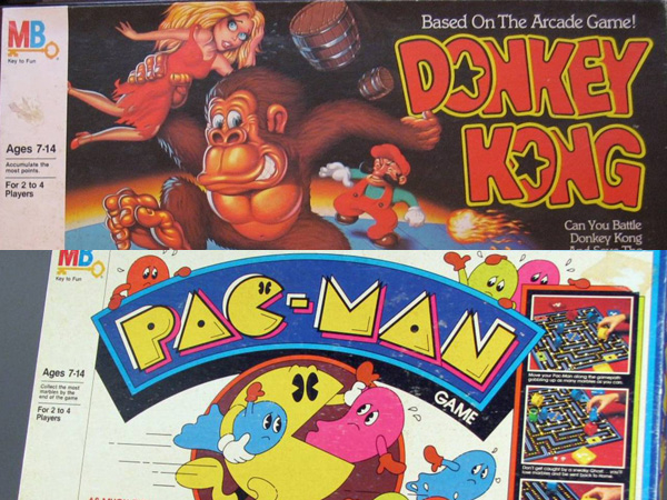 Donkey Kong and Pac-Man as board games!