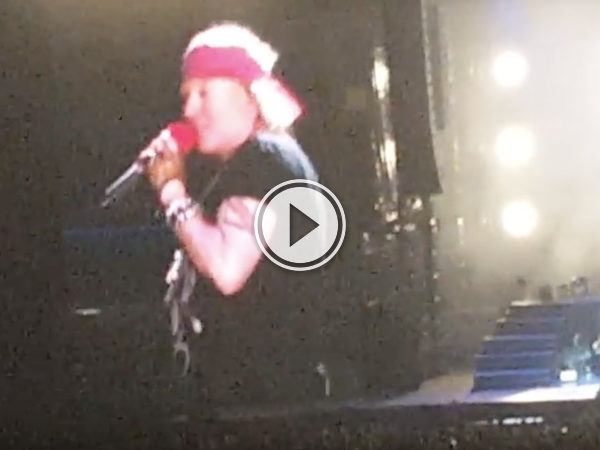 Next time Axl, leave the gun, bring the flowers (Video)