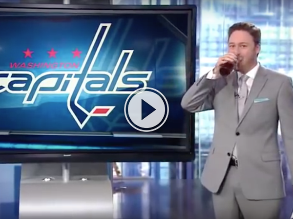 Sportscaster decides to drink on air after his team is eliminated (Video)