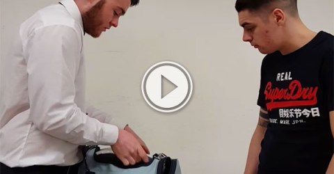 Friend hides dildo in mate's luggage (Video)