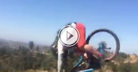 A 360 view of a spectacular bike fail is what I'm talking about! (Video)