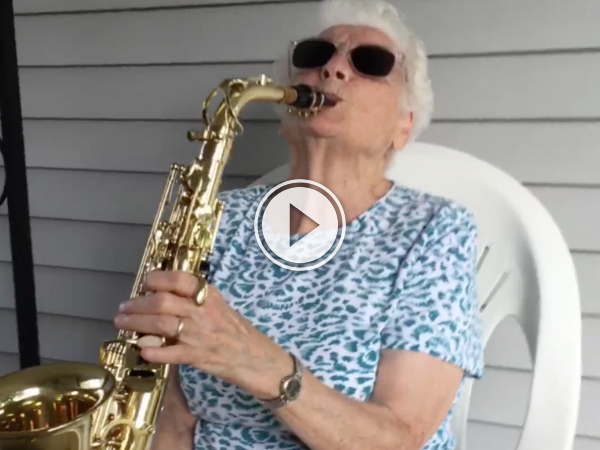 Grandson has awesome relationship with his funny grandma (Video)