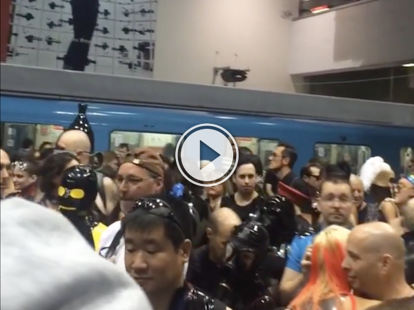 Next stop; Montreal's latex and fetish walk station (Video)