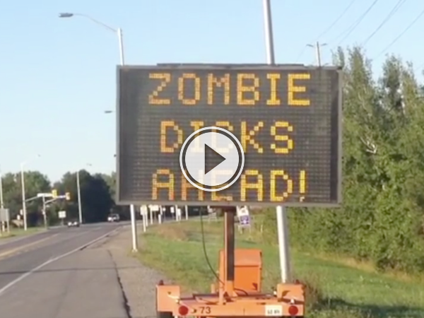 Lookout, there's a zombie wiener up ahead! (Video)