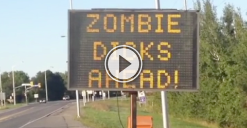 Lookout, there's a zombie wiener up ahead! (Video)
