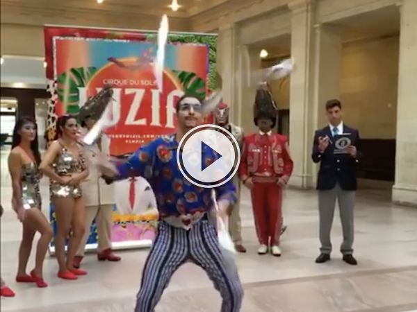 So that's what a world record juggler looks like! (Video)
