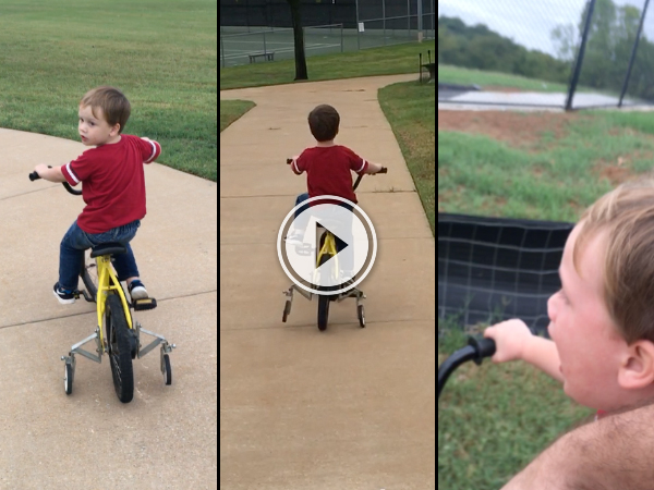 Little boy's life flashes before his eyes as his brakes fail