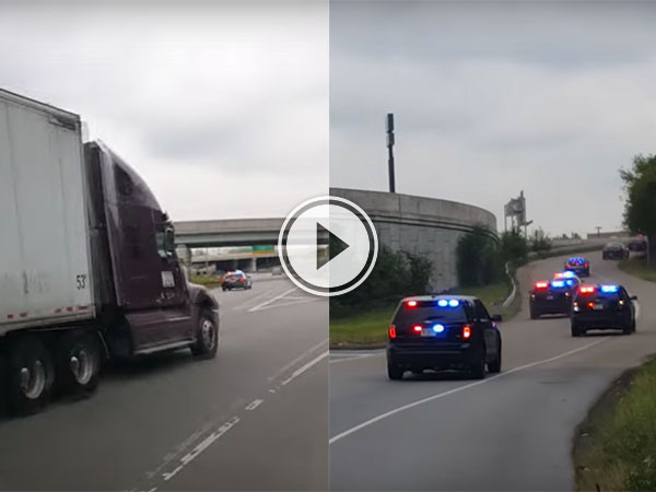 Two guys hilarious reaction to a police chase (Video)