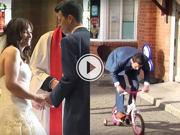 Groom makes epic journey for forgotten wedding ring (Video)