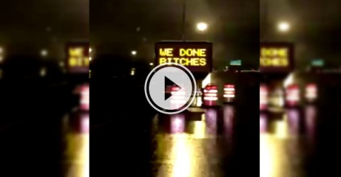 Uh Oh, someone's not using ministry approved words on our road signs (Video)