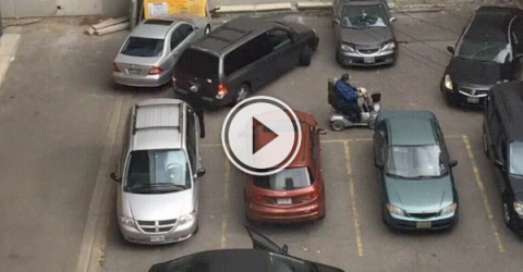 Holy Crap, this parking lot is insane! (Video)