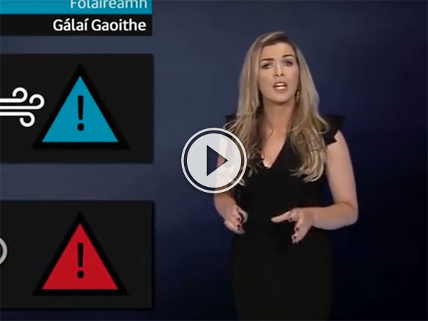 Irish weather girl 'killed by lightening' in Halloween prank (Video)