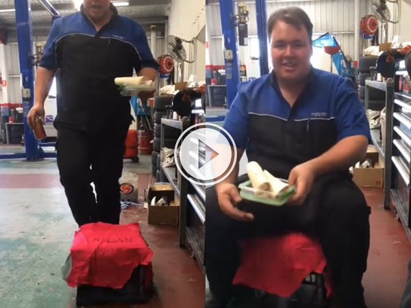 Sometimes the simple pranks are the best pranks (Video)