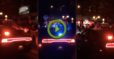 Holiday revellers serenade a cop with 'Police Navidad' (Video)