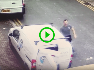 Man caught stealing tools from van (Video)