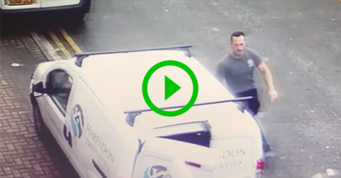 Man caught stealing tools from van (Video)