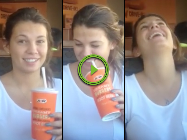 Girl has trouble with a simple mind trick of Eyes vs Yes (Video)