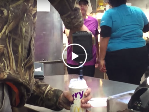 Man mixes his McFlurry with a drill (Video)