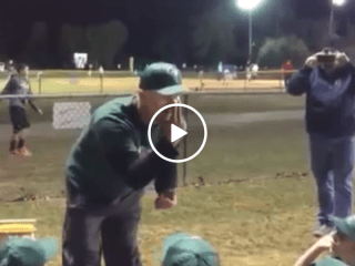 Coach gives little league team a pregame speech about winning (video)