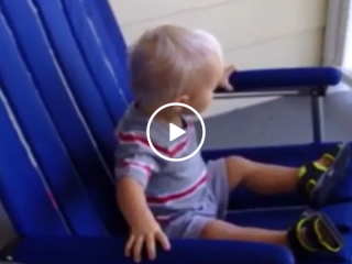 Toddler in rocking chair watches neighbors in drive-by fight (Video)