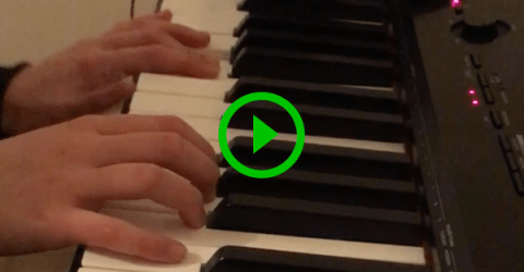Little girl plays Imperial March on piano in Darth Vader mask (Video)