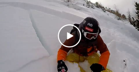 Skier survives gnarly avalanche