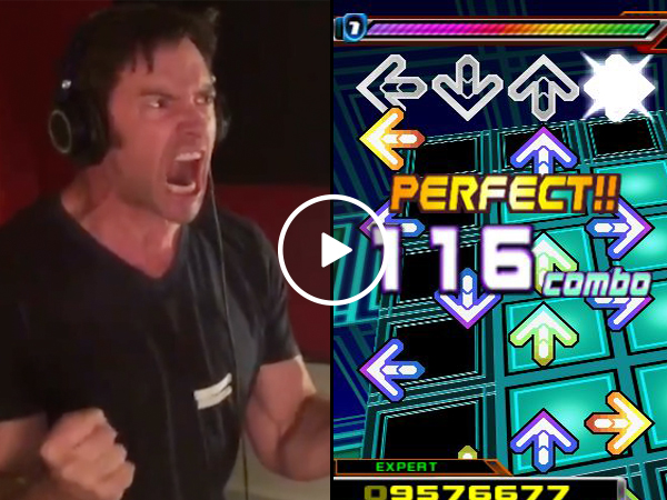Wolverine plays Dance Dance Revolution (Video)