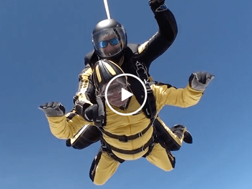 D-Day hero becomes world's oldest tandem skydiver (Video)