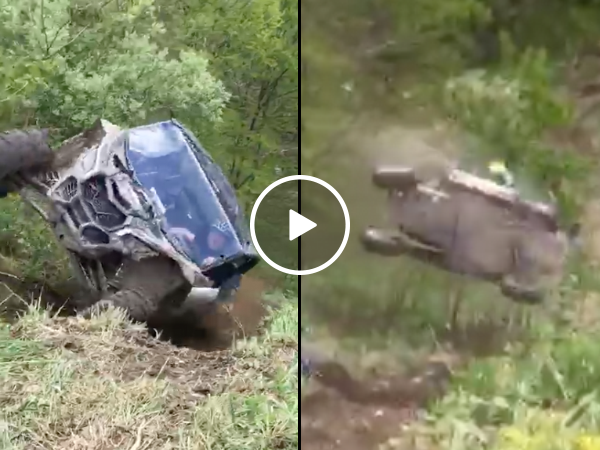 UTV hill climb goes horribly wrong (Video)