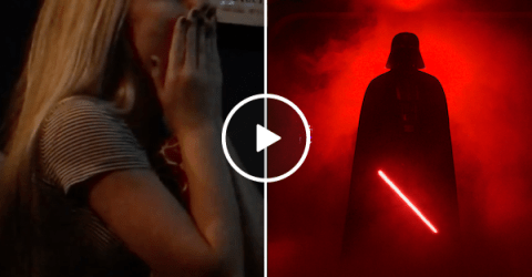 Girl has adorable reaction to finally seeing Rogue One for the first time (Video)