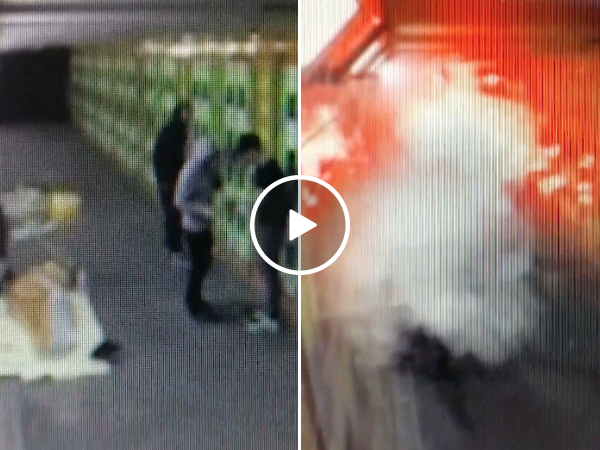 Assholes set of fireworks on top of sleeping homeless man