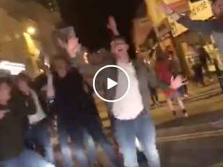 Impromptu dance party breaks out in the streets of England (Video)