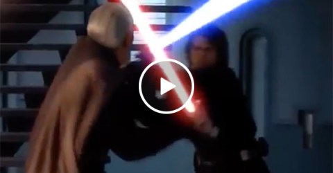 Lightsaber sounds replaced by Owen Wilson saying 'Wow' (Video)