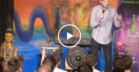 Comedian Mike Masilotti gets super high on shrooms, attempts standup (Video)