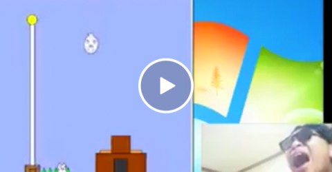 Gamer loses his mind playing the frustratingly impossible 'Cat-Mario' (Video)