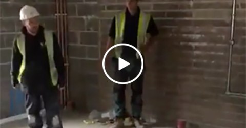 A funny construction prank