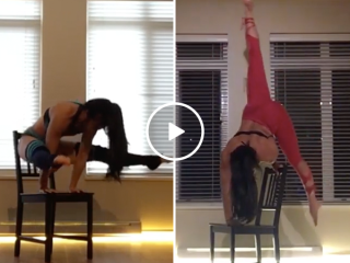 Samantha Hall is a contortion queen (Video)