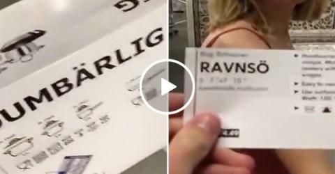 Man puns his way around IKEA with girlfriend (Video)