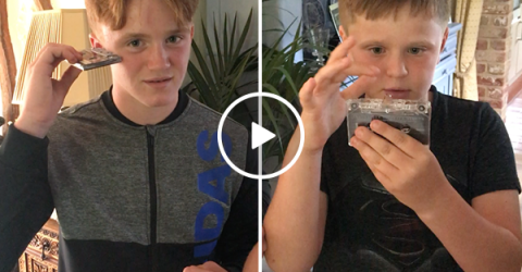 Kids trying to use a cassette tape is frustrating to watch (Video)