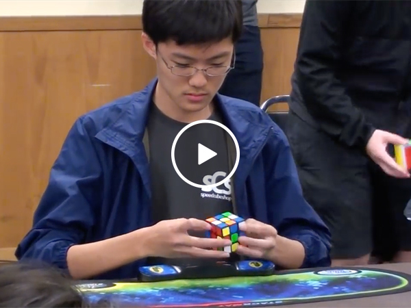 Kid Sets Rubik's Cube World Record